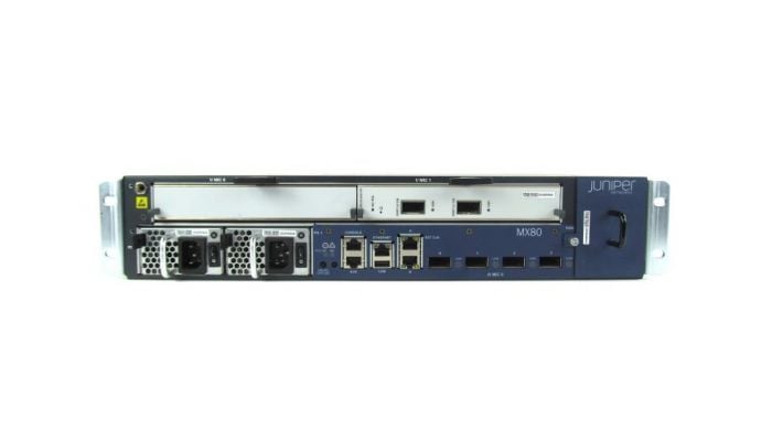 Juniper MX80-AC Router with MIC-3D-2XGE-XFP, 2x AC Power,4x 10GbE