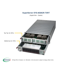 SuperMicro SuperServer 4028GR-TXRT - 8x Nvidia P100 16GB SXM2 GPU Server 