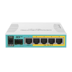 MikroTik hEX POE (5x 1Gb ethernet ports, 4x PoE out ports, 1x SFP port)