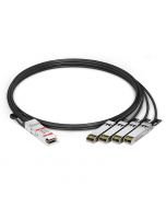 1m (3ft) 100G QSFP28 to 4 x 25G SFP28 Passive Direct Attach Copper Breakout Cable